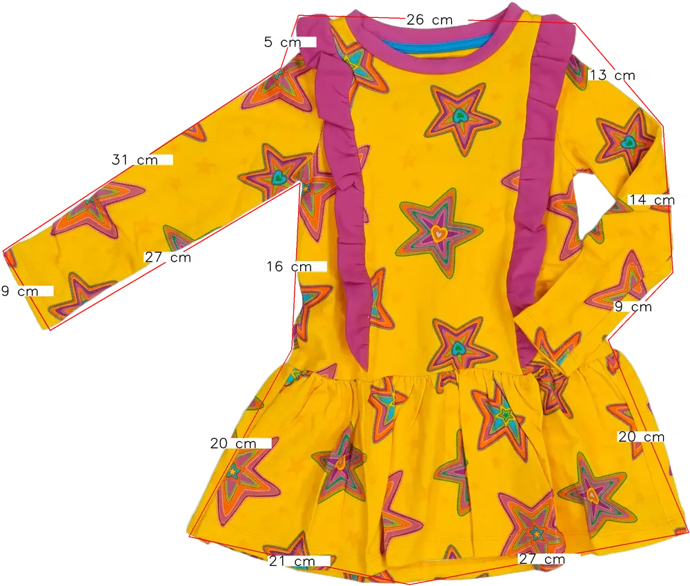 Sárga (narancs) Rosalita Ruha EU 104 / UK 4 év / US 4T/XS