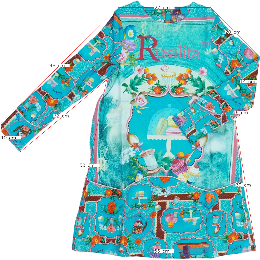 Kék Rosalita Ruha EU 140 / UK 10 év / US 10 év/L