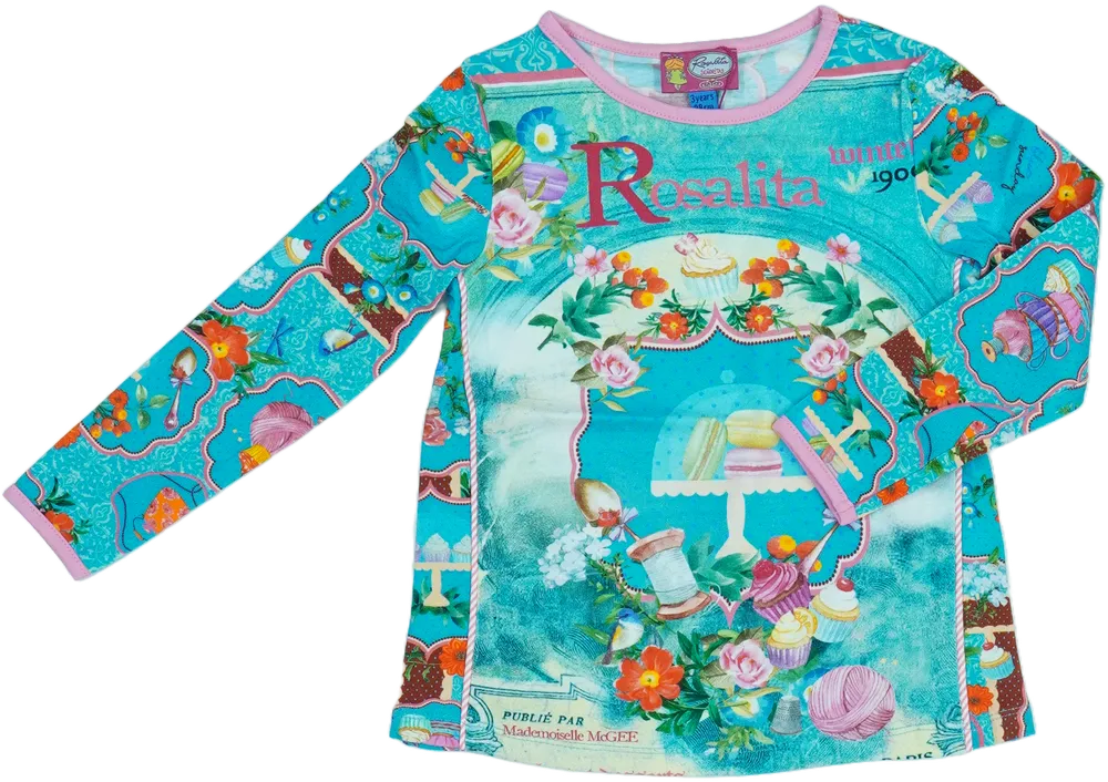 Kék Rosalita Hosszú ujjú felső EU 98 / UK 3 év / US 3T