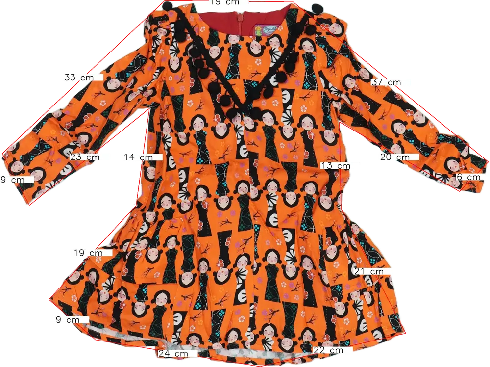 Sárga (narancs) Rosalita Tunika EU 104 / UK 4 év / US 4T/XS