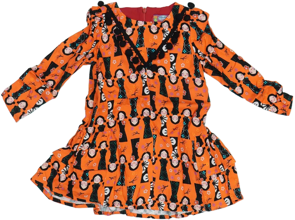 Sárga (narancs) Rosalita Tunika EU 104 / UK 4 év / US 4T/XS