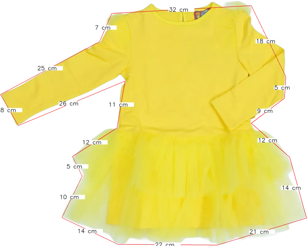 Sárga Rosalita Ruha EU 104 / UK 4 év / US 4T/XS