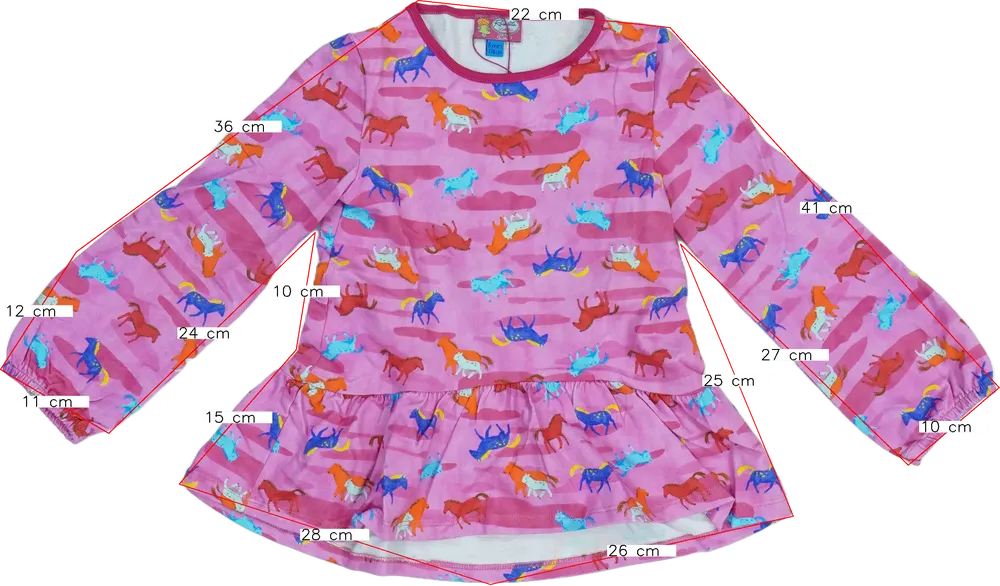 Rózsaszín Rosalita Tunika EU 116 / UK 6 év / US 6 év/S