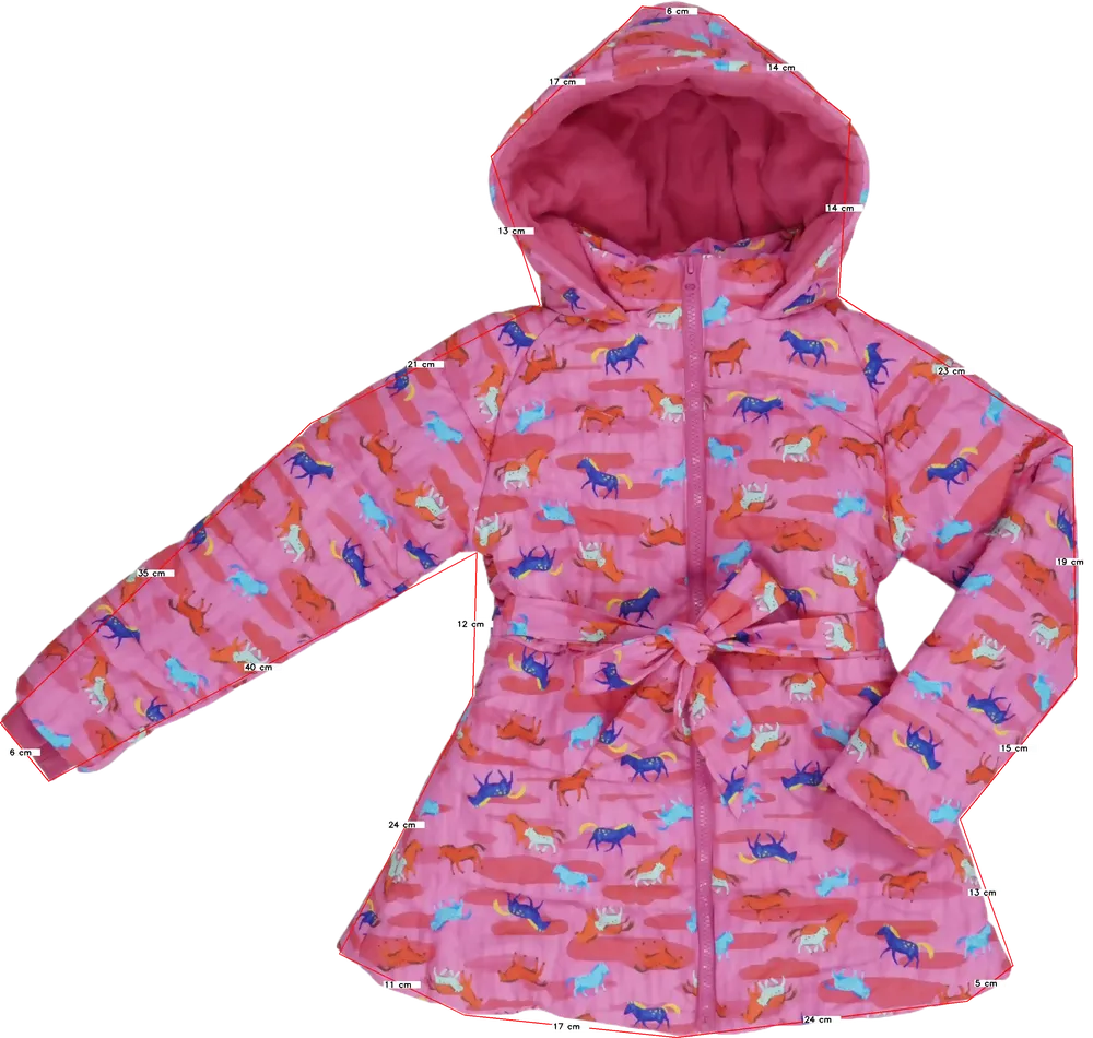 Rózsaszín Rosalita Télikabát EU 128 / UK 8 év / US 8 év/M