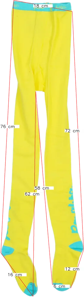 Sárga Rosalita Harisnya EU 128 / UK 8 év / US 8 év/M