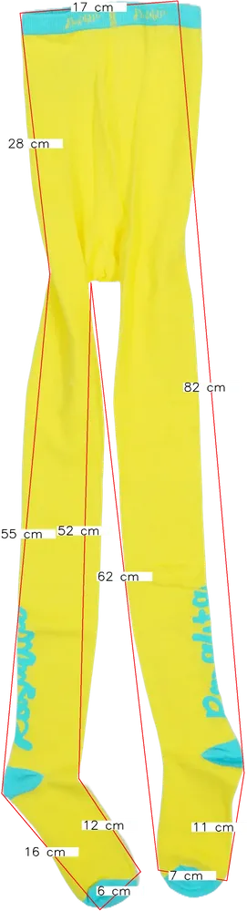 Sárga Rosalita Harisnya EU 152 / UK 12 év / US 12 év/L