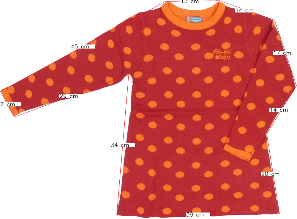 Piros Rosalita Ruha EU 104 / UK 4 év / US 4T/XS