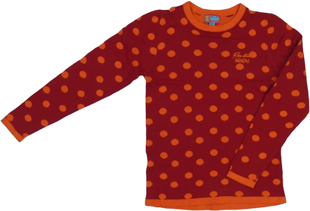 Piros Rosalita Kötött pulcsi EU 140 / UK 10 év / US 10 év/L