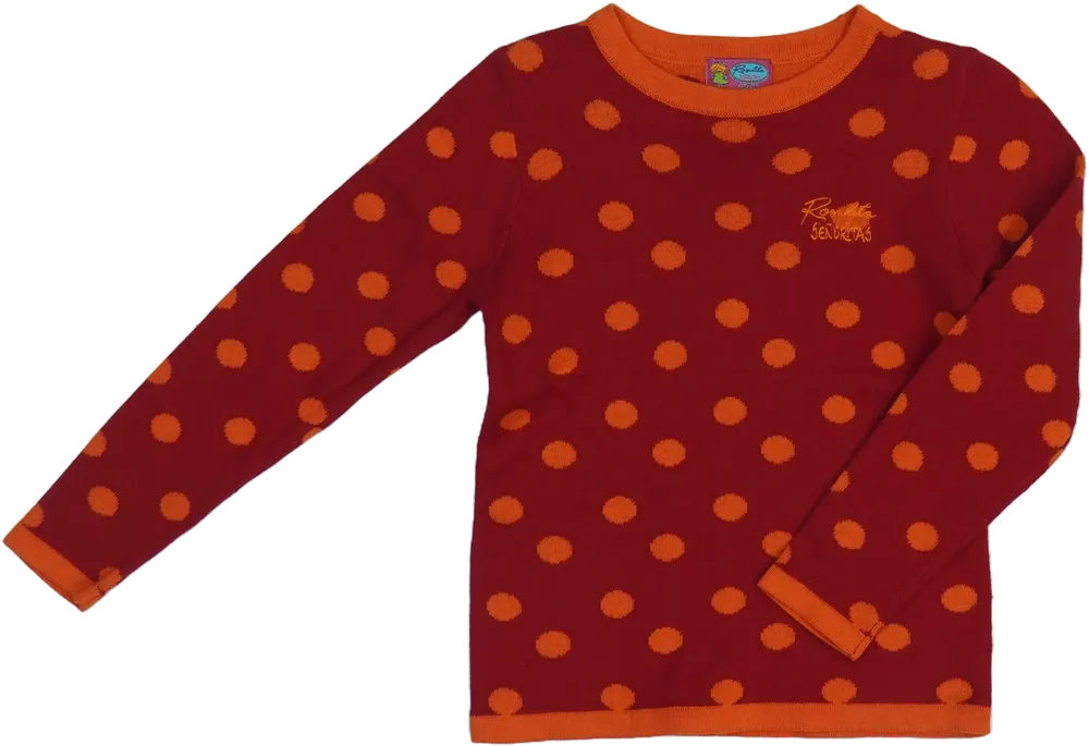 Piros Rosalita Kötött pulcsi EU 110 / UK 5 év / US 5 év/XS