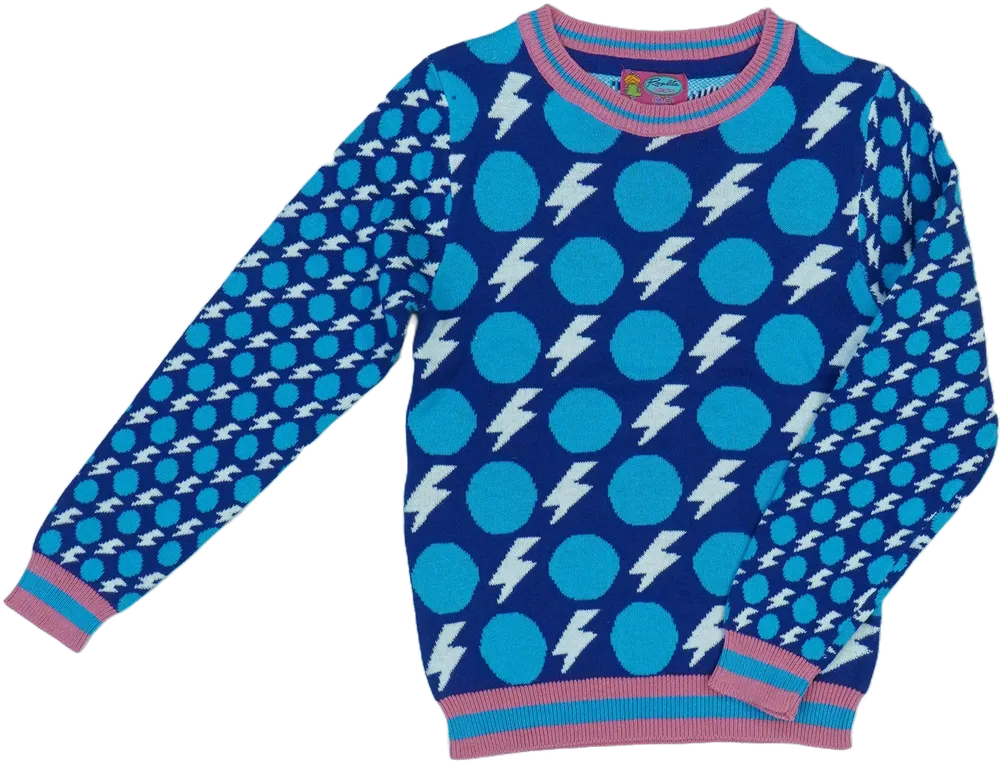 Kék Rosalita Kötött pulcsi EU 104 / UK 4 év / US 4T/XS