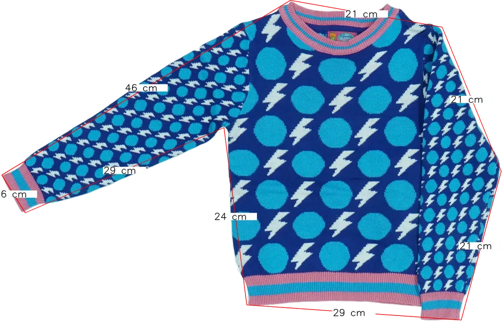 Kék Rosalita Kötött pulcsi EU 98 / UK 3 év / US 3T