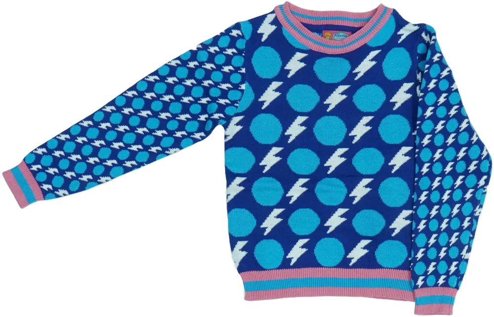 Kék Rosalita Kötött pulcsi EU 98 / UK 3 év / US 3T