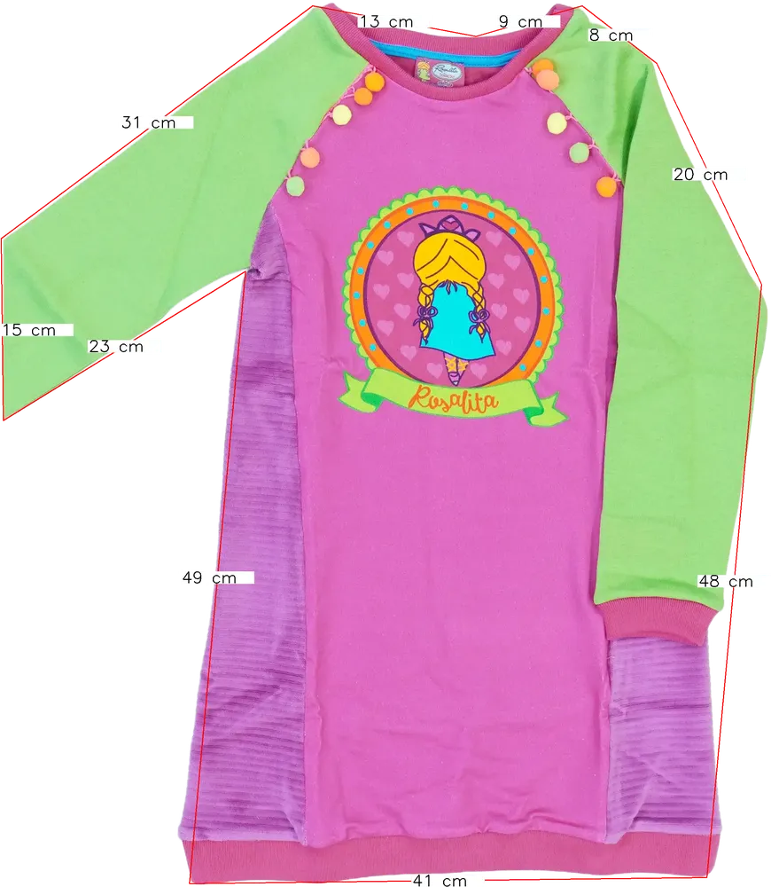 Rózsaszín Rosalita Ruha EU 140 / UK 10 év / US 10 év/L