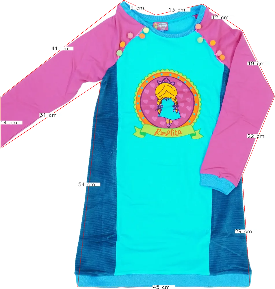 Kék Rosalita Ruha EU 152 / UK 12 év / US 12 év/L