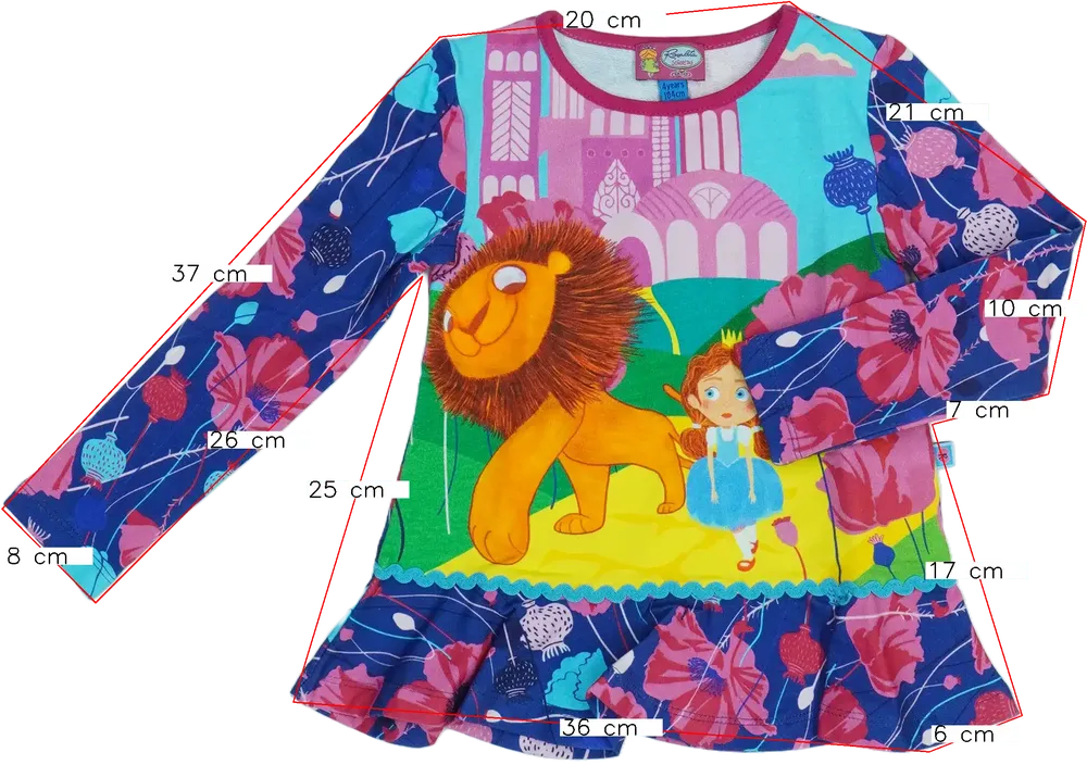 Többszínű Rosalita Tunika EU 104 / UK 4 év / US 4T/XS