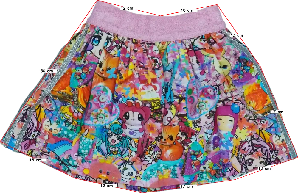 Többszínű Rosalita Szoknya EU 104 / UK 4 év / US 4T/XS