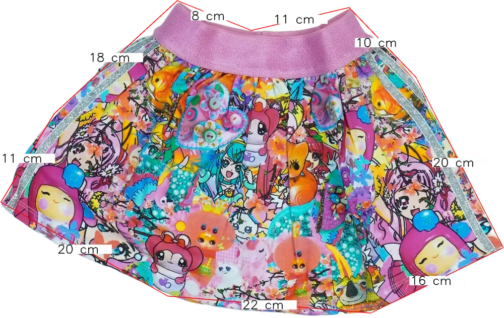 Többszínű Rosalita Szoknya EU 98 / UK 3 év / US 3T