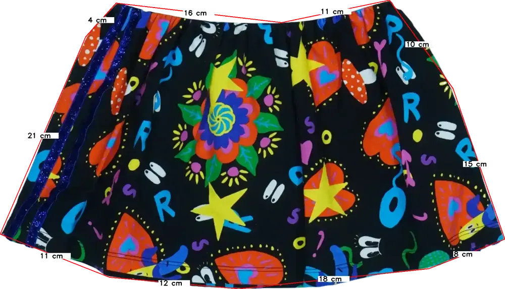 Többszínű Rosalita Szoknya EU 98 / UK 3 év / US 3T