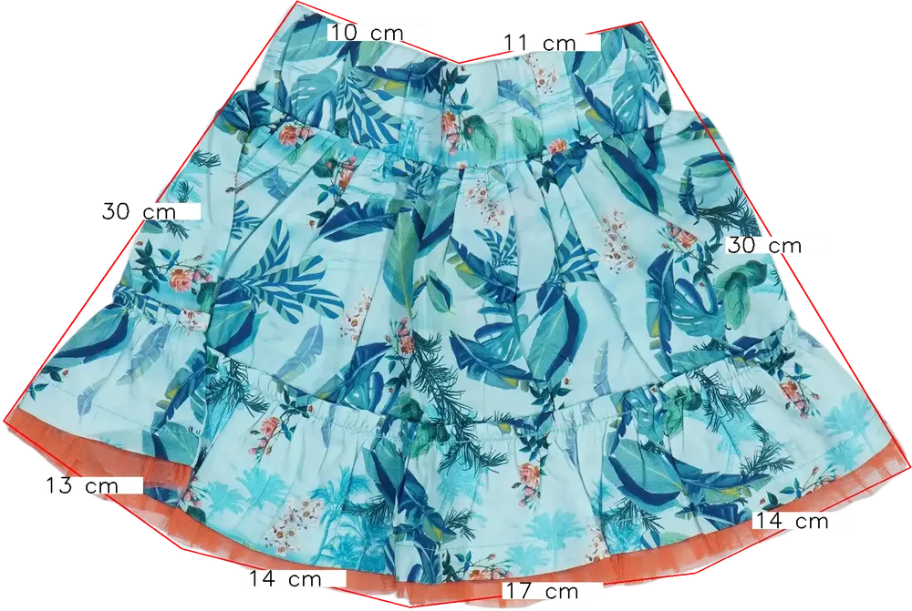 Kék Rosalita Szoknya EU 110 / UK 5 év / US 5 év/XS