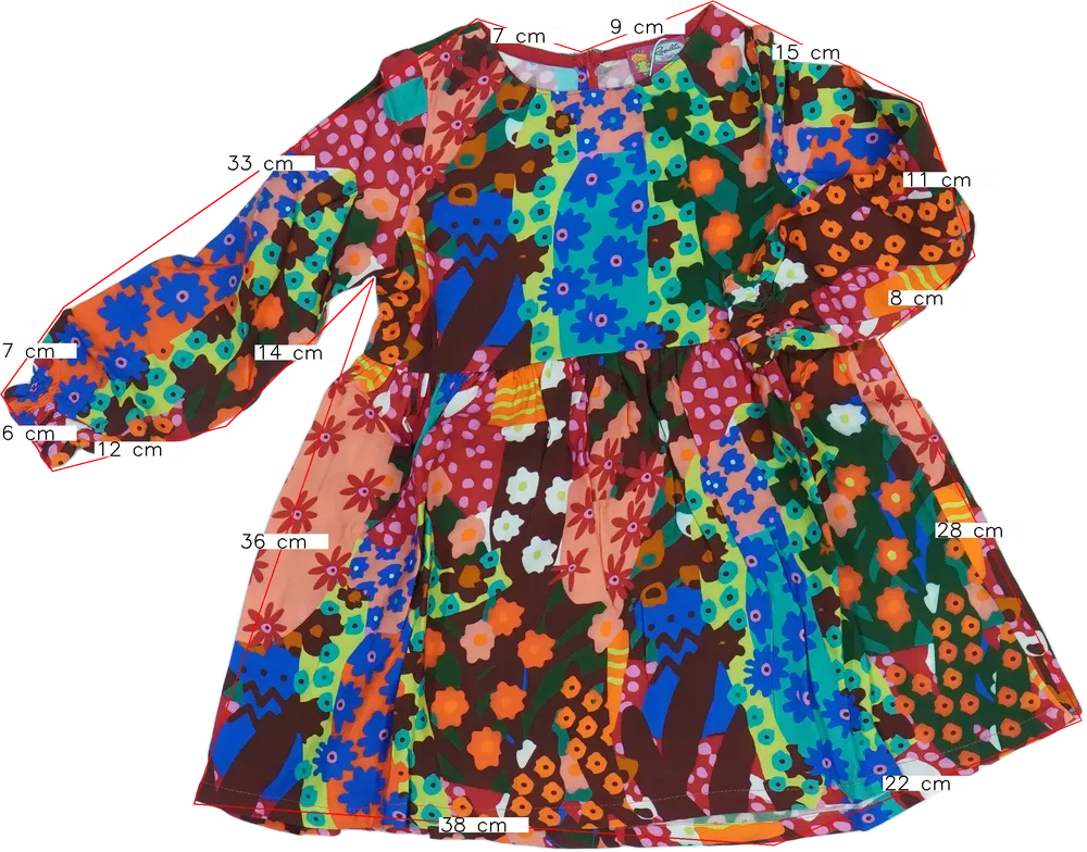 Többszínű Rosalita Ruha EU 104 / UK 4 év / US 4T/XS