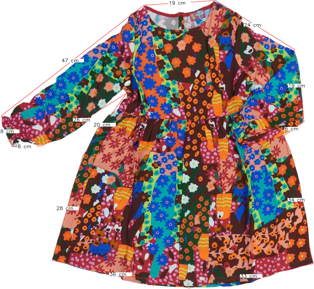 Többszínű Rosalita Ruha EU 140 / UK 10 év / US 10 év/L