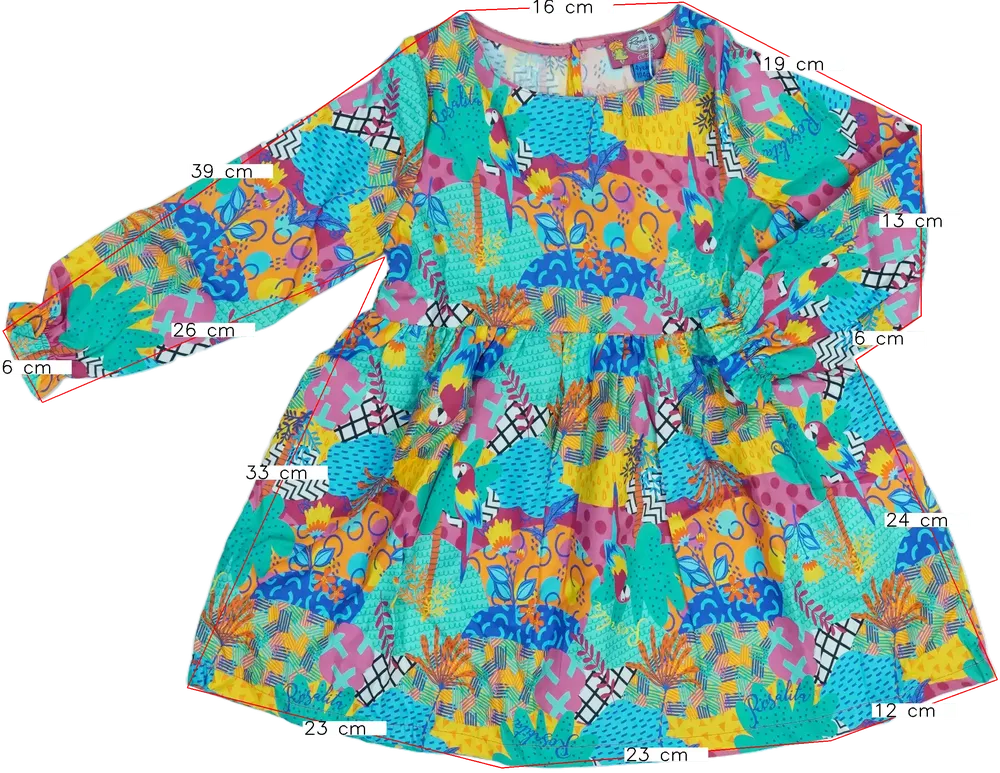 Többszínű Rosalita Ruha EU 104 / UK 4 év / US 4T/XS