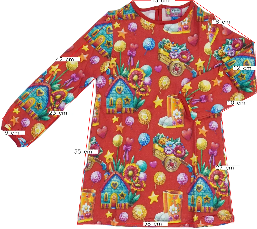 Piros Rosalita Ruha EU 104 / UK 4 év / US 4T/XS