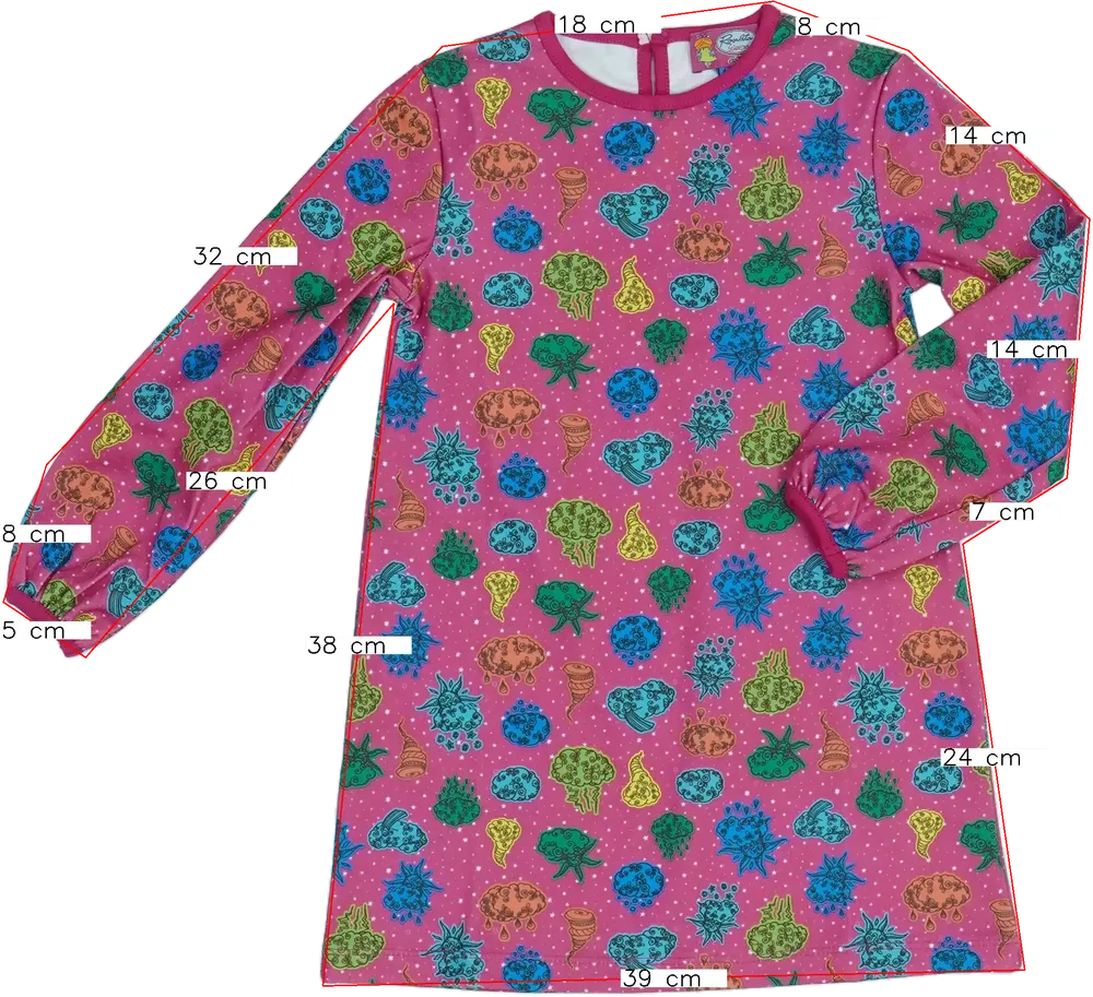 Rózsaszín Rosalita Ruha EU 104 / UK 4 év / US 4T/XS