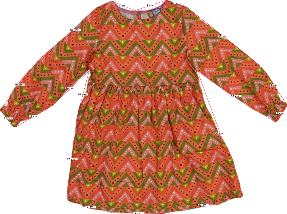 Többszínű Rosalita Ruha EU 116 / UK 6 év / US 6 év/S