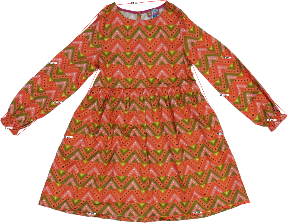 Többszínű Rosalita Ruha EU 140 / UK 10 év / US 10 év/L