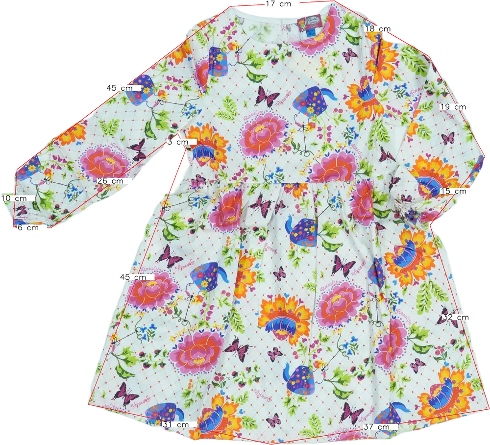 Fehér Rosalita Ruha EU 140 / UK 10 év / US 10 év/L