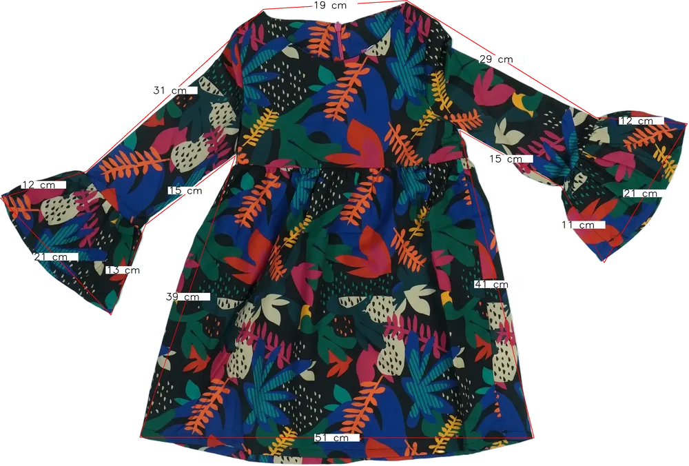 Többszínű Rosalita Ruha EU 116 / UK 6 év / US 6 év/S