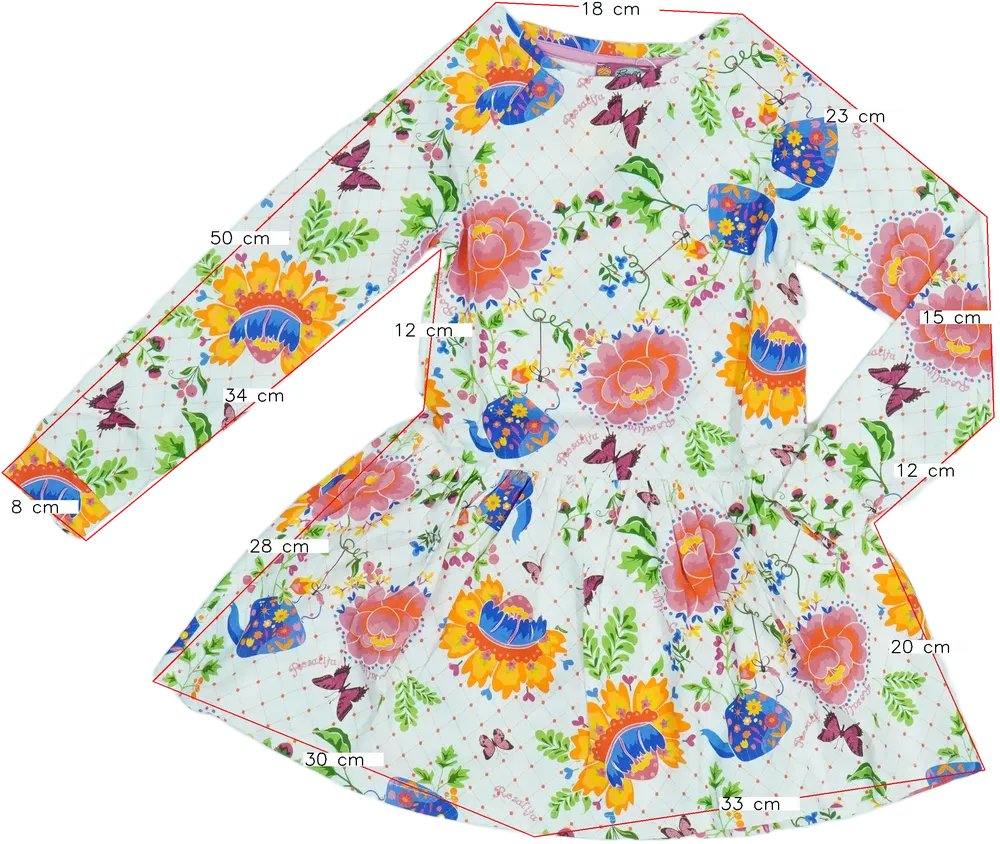 Fehér Rosalita Ruha EU 116 / UK 6 év / US 6 év/S