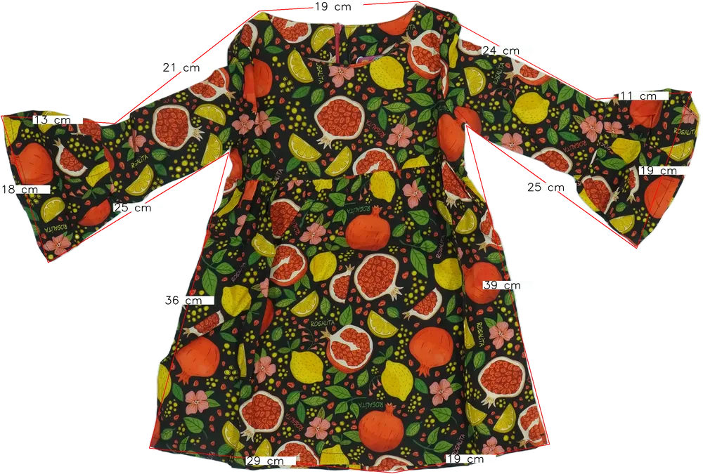 Többszínű Rosalita Ruha EU 104 / UK 4 év / US 4T/XS