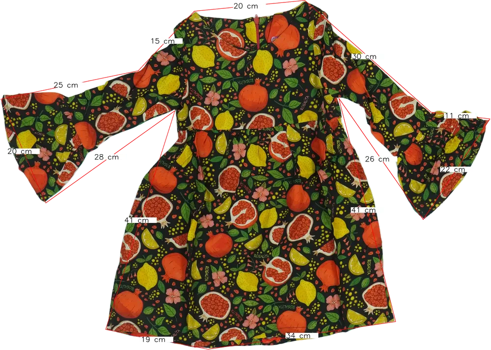 Többszínű Rosalita Ruha EU 116 / UK 6 év / US 6 év/S