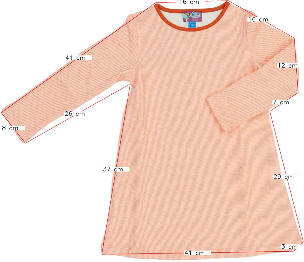 Sárga (narancs) Rosalita Ruha EU 104 / UK 4 év / US 4T/XS