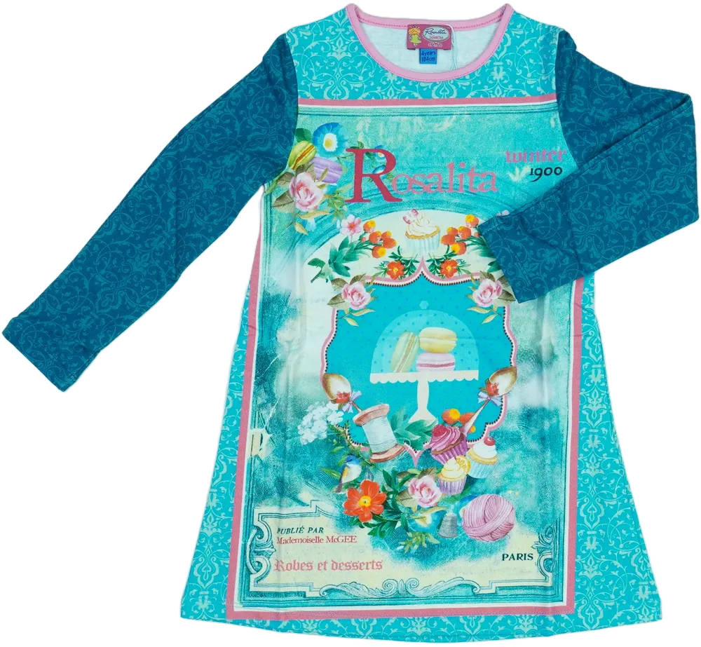 Kék Rosalita Hosszú ujjú felső EU 104 / UK 4 év / US 4T/XS