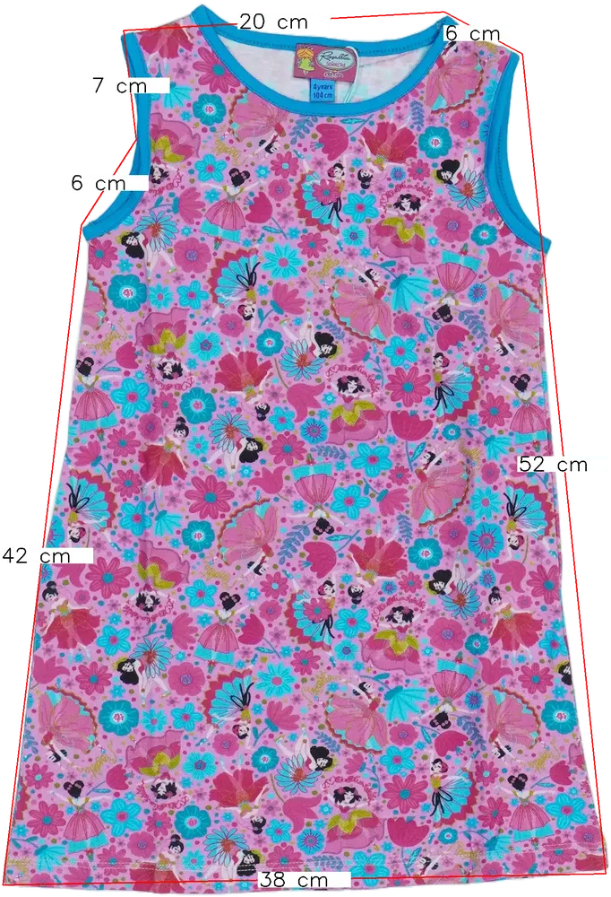 Rózsaszín Rosalita Ruha EU 104 / UK 4 év / US 4T/XS