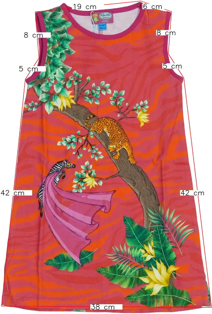 Rózsaszín Rosalita Ruha EU 104 / UK 4 év / US 4T/XS