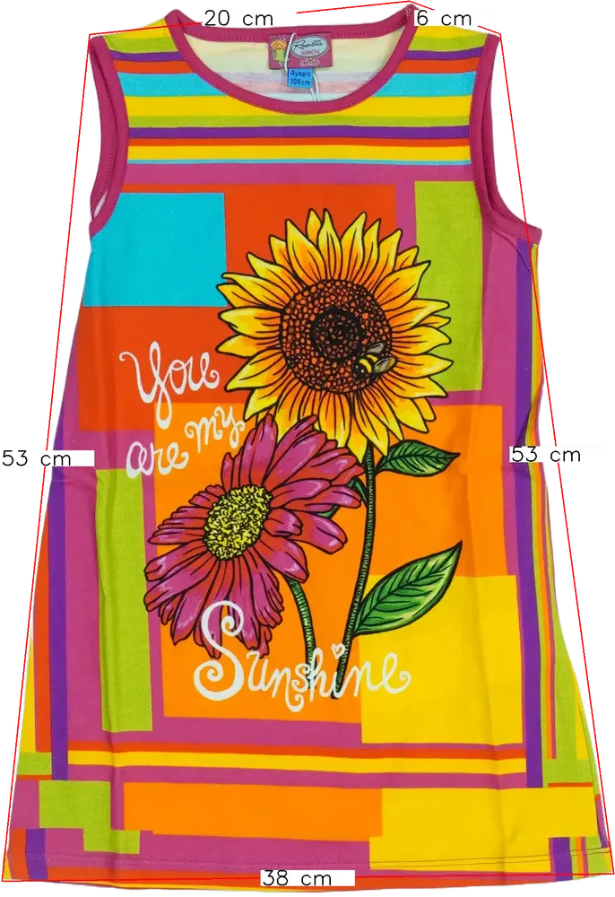 Többszínű Rosalita Ruha EU 104 / UK 4 év / US 4T/XS