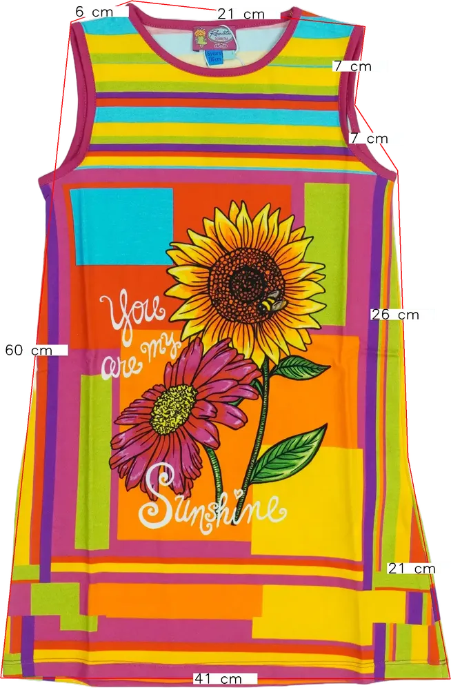 Többszínű Rosalita Ruha EU 116 / UK 6 év / US 6 év/S