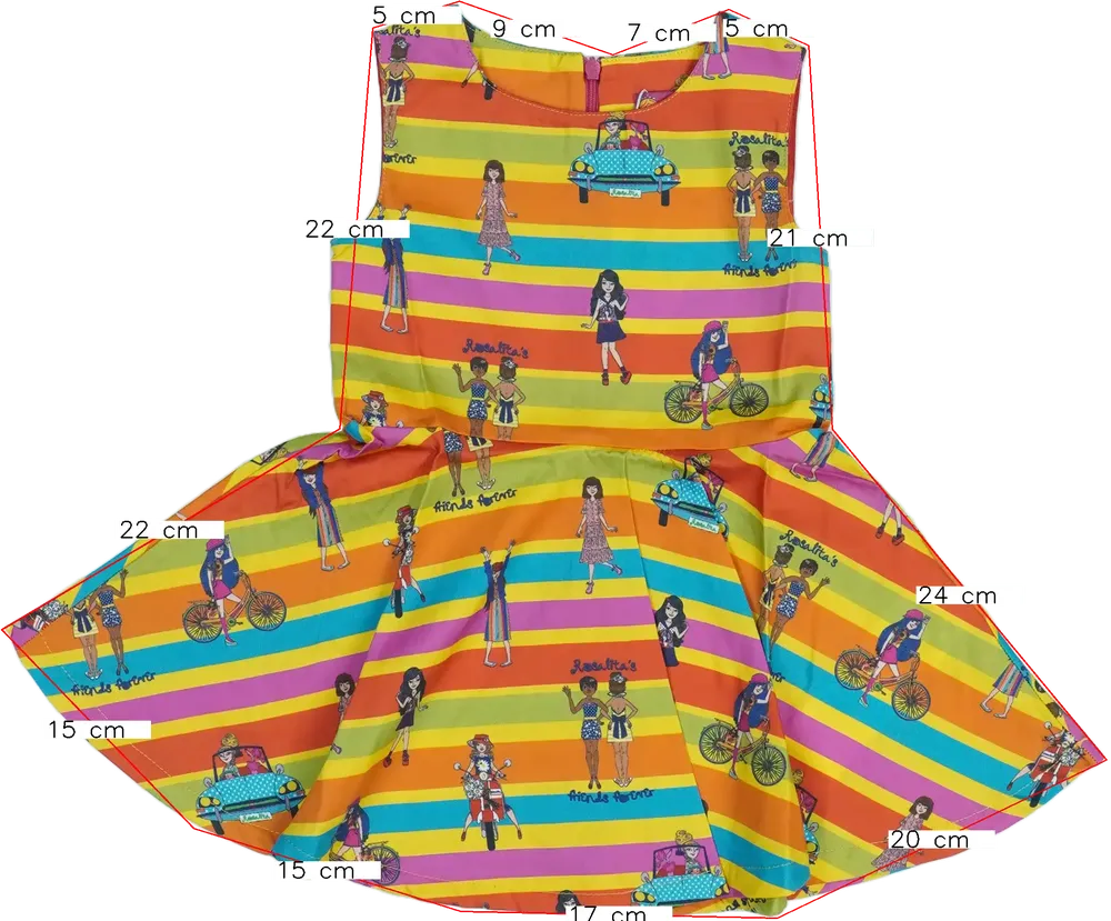 Többszínű Rosalita Ruha EU 104 / UK 4 év / US 4T/XS