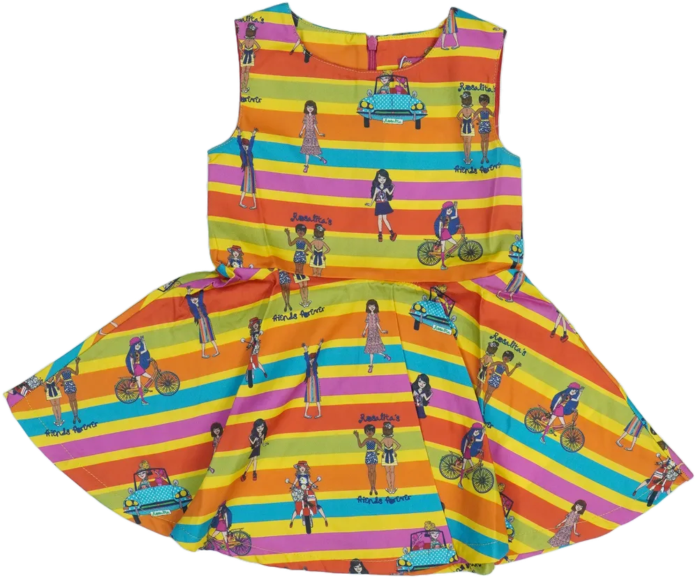 Többszínű Rosalita Ruha EU 104 / UK 4 év / US 4T/XS