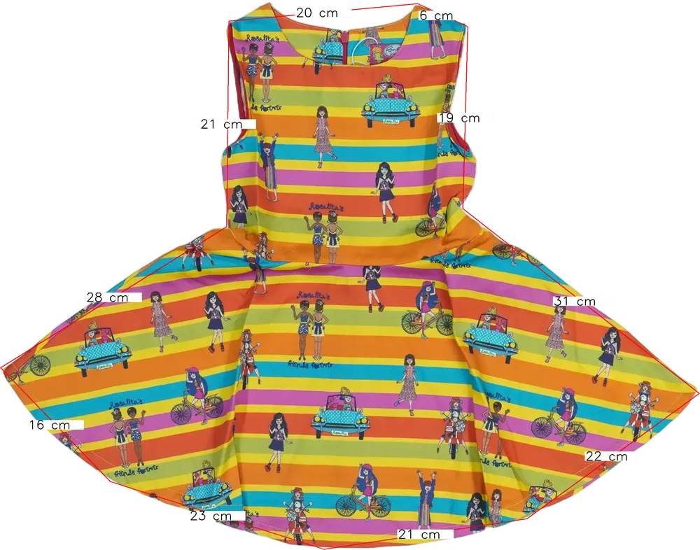 Többszínű Rosalita Ruha EU 116 / UK 6 év / US 6 év/S