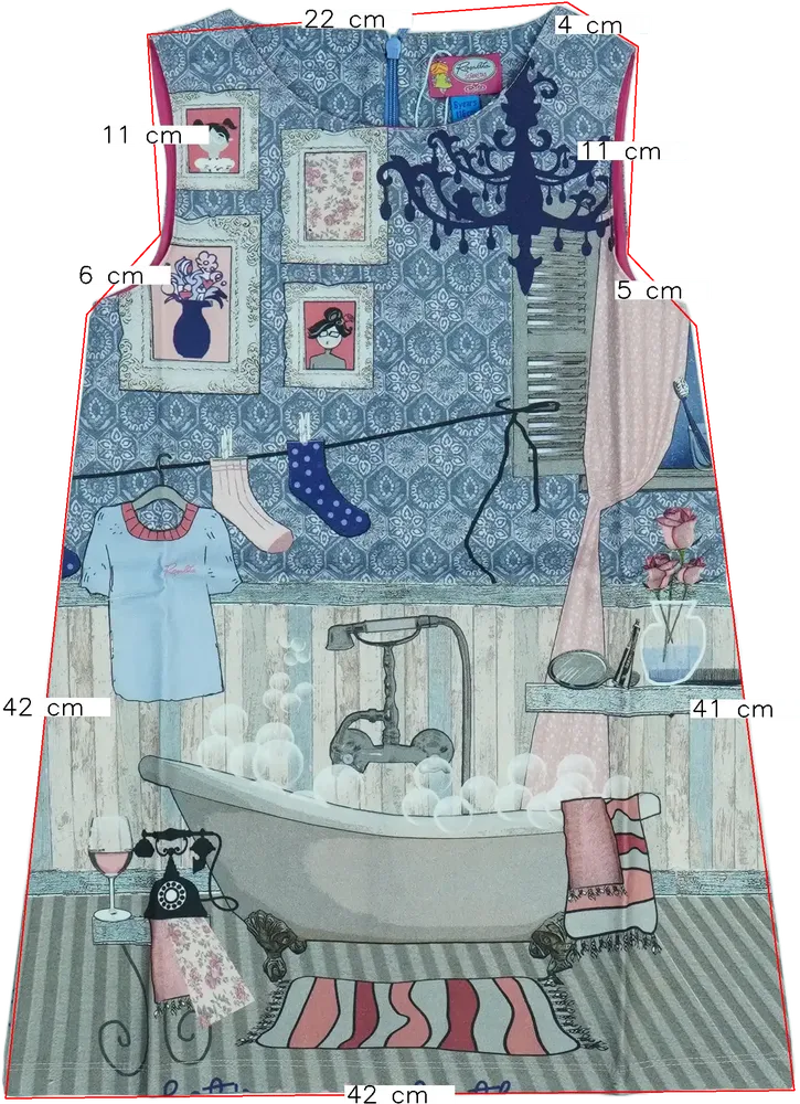 Kék Rosalita Ruha EU 116 / UK 6 év / US 6 év/S