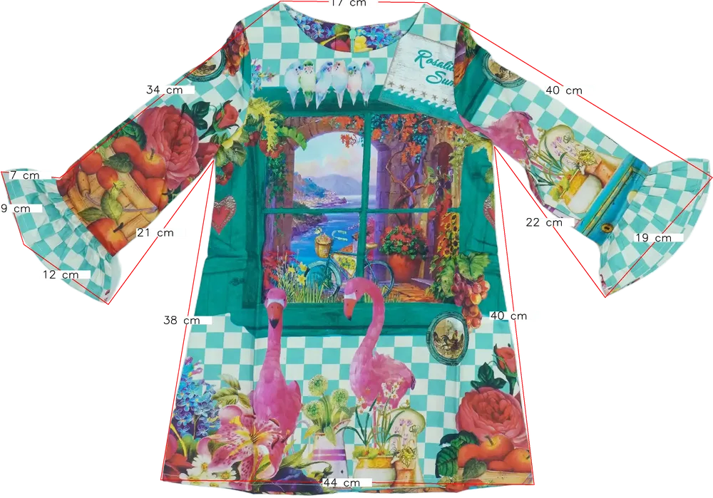 Többszínű Rosalita Ruha EU 116 / UK 6 év / US 6 év/S