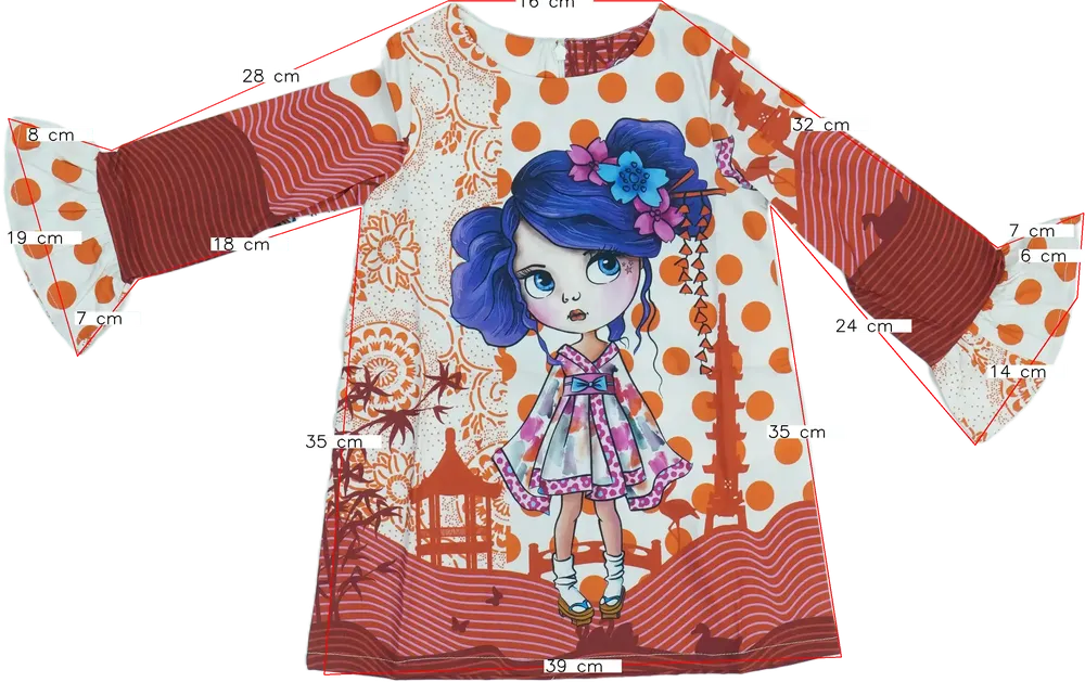 Többszínű Rosalita Ruha EU 104 / UK 4 év / US 4T/XS