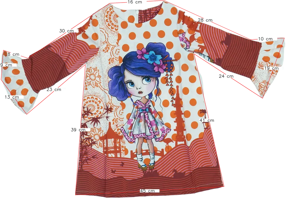 Többszínű Rosalita Ruha EU 116 / UK 6 év / US 6 év/S