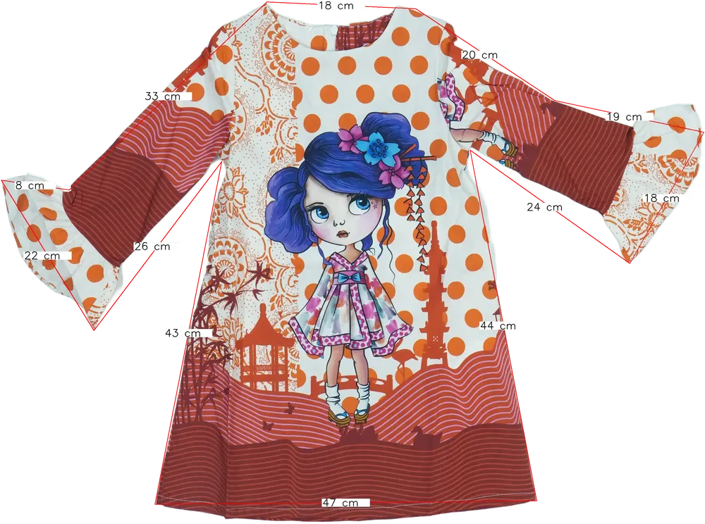 Többszínű Rosalita Ruha EU 128 / UK 8 év / US 8 év/M