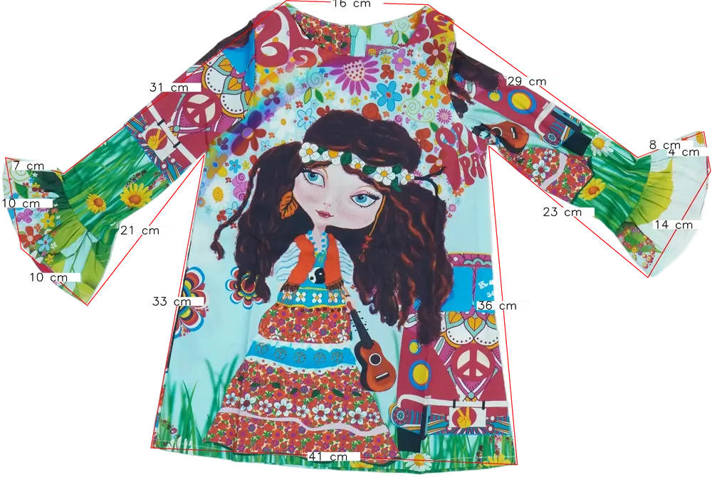 Többszínű Rosalita Ruha EU 104 / UK 4 év / US 4T/XS